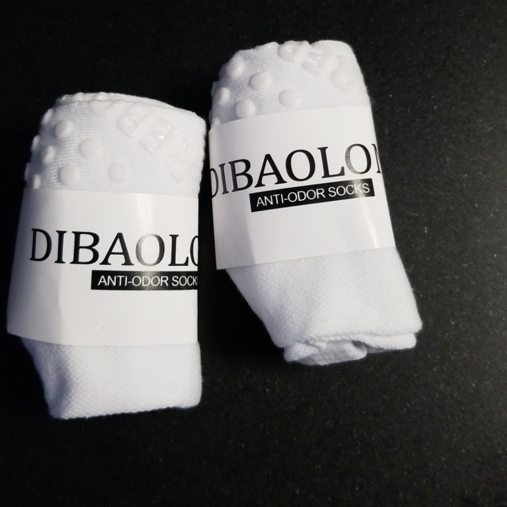 White barre socks